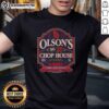 Official Matt Olson's Chop House T-Shirt featuring a stylish design for fans of the popular restaurant and baseball player.