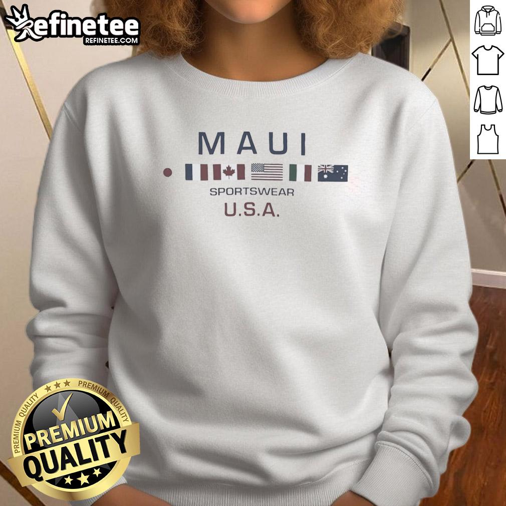 official-maui-sportswear-usa-flags-sweatshirt Official Maui Sportswear USA Flags T-Shirt - Image 5