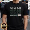 Official Miami Hurricanes College Baseball Hype T-Shirt featuring vibrant team colors and logo for passionate fans.