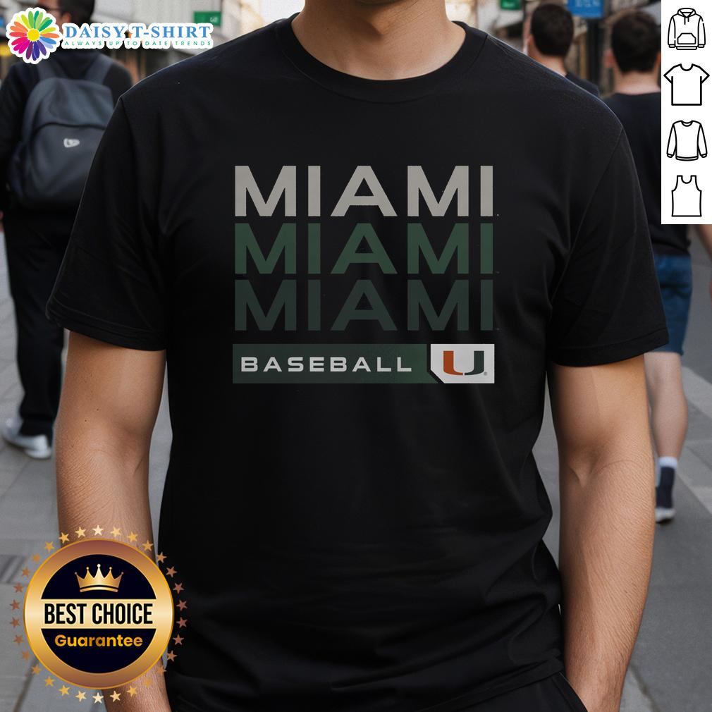 Official Miami Hurricanes College Baseball Hype T Shirt Official Miami Hurricanes College Baseball Hype T-Shirt featuring vibrant team colors and logo for passionate fans.