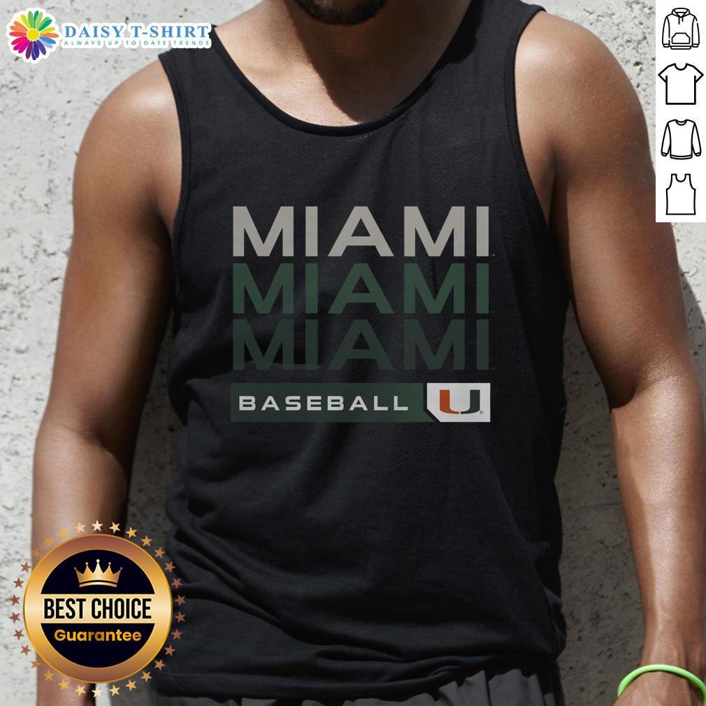 Official Miami Hurricanes College Baseball Hype Tank Top Official Miami Hurricanes college baseball hype tank top in vibrant colors, perfect for fans and summer sports events.