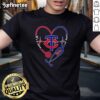 Alt Text: Official Minnesota Twins Stethoscope Heartbeat T-Shirt, featuring a heart designperfect for baseball and healthcare fans.