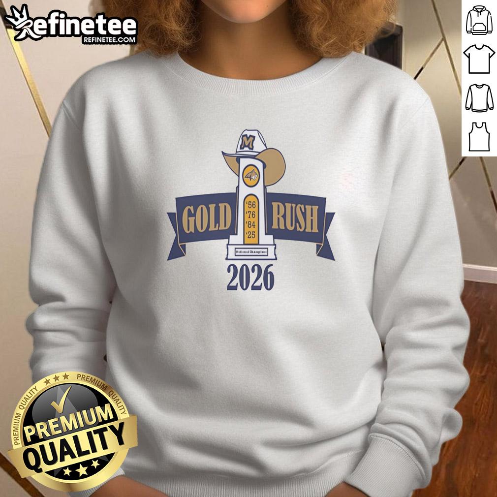 official-montana-state-bobcats-gold-rush-2026-sweatshirt Official Montana State Bobcats Gold Rush 2026 Sweatshirt in vibrant gold with logo, perfect for fans and supporters.