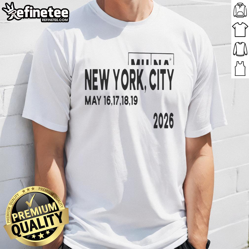 official-munaworld-god-yes-new-york-city-may-16-19-2026-t-shirt-1 Alt Text: Official Munaworld God Yes NYC T-Shirt, May 16-19, 2026, featuring vibrant design and event details.
