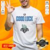 Official New York Islanders Good Luck New York Liberty T-Shirt featuring team logos and vibrant colors for fans.