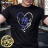 Official New York Yankees Stethoscope Heartbeat T-Shirt - It's A Work of Heart design for fans and medical professionals.