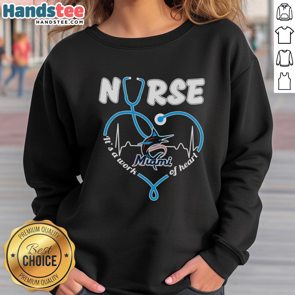 official-nurse-miami-marlins-stethoscope-its-a-work-of-heart-sweatshirt Official Nurse Miami Marlins Stethoscope sweatshirt featuring 'It's A Work Of Heart' design for passionate healthcare fans.