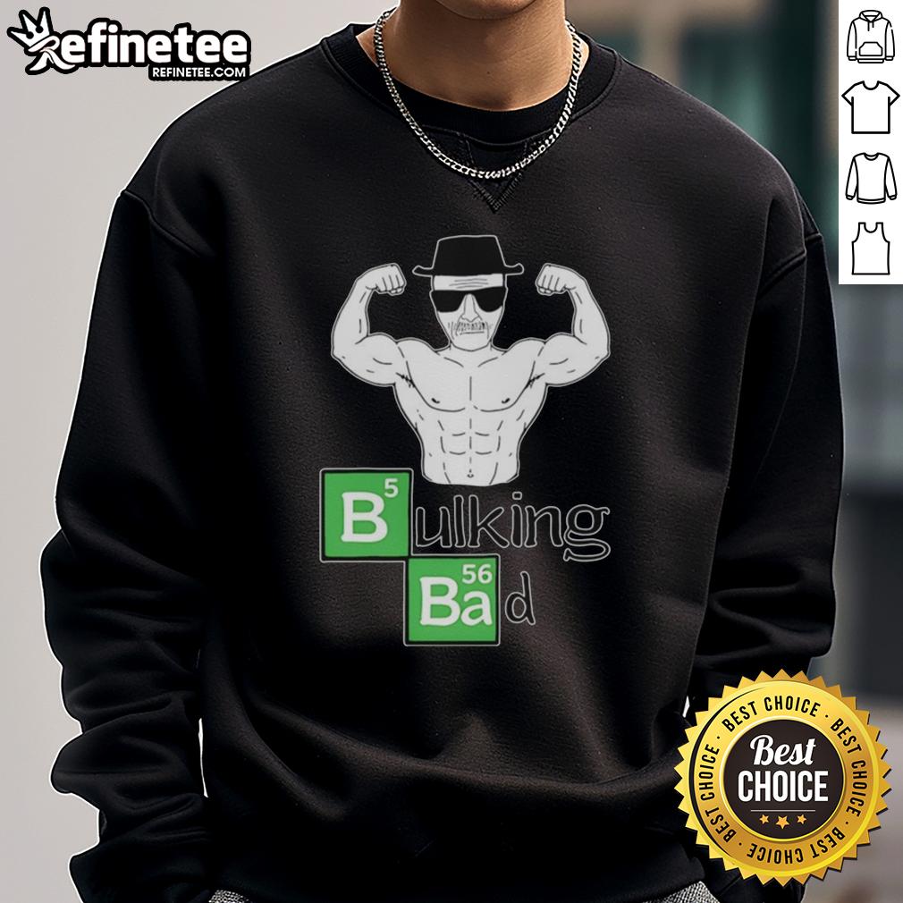 official-old-man-muscular-posing-bicep-bulking-bad-sweatshirt Alt Text: Muscular old man posing with bicep flex in a Bulking Bad sweatshirt, showcasing strength and confidence.