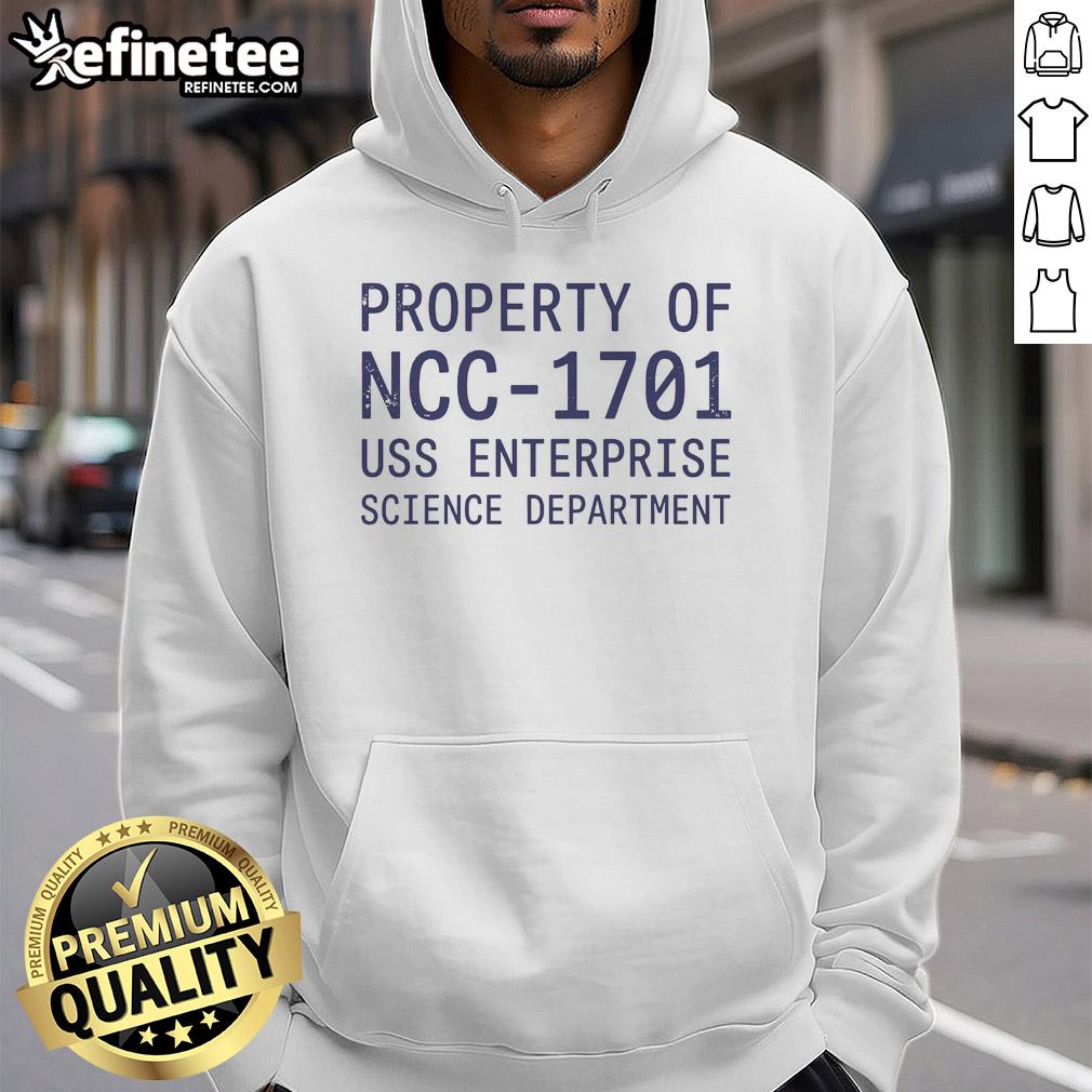 official-property-of-ncc-1701-uss-enterprise-science-department-hoodie Official NCC-1701 USS Enterprise Science Department hoodie showcasing Star Trek design, perfect for fans and collectors.