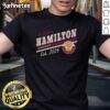 Alt Text: Official PWHL Hamilton Hockey Est 2026 logo t-shirt featuring a bold design and team colors.
