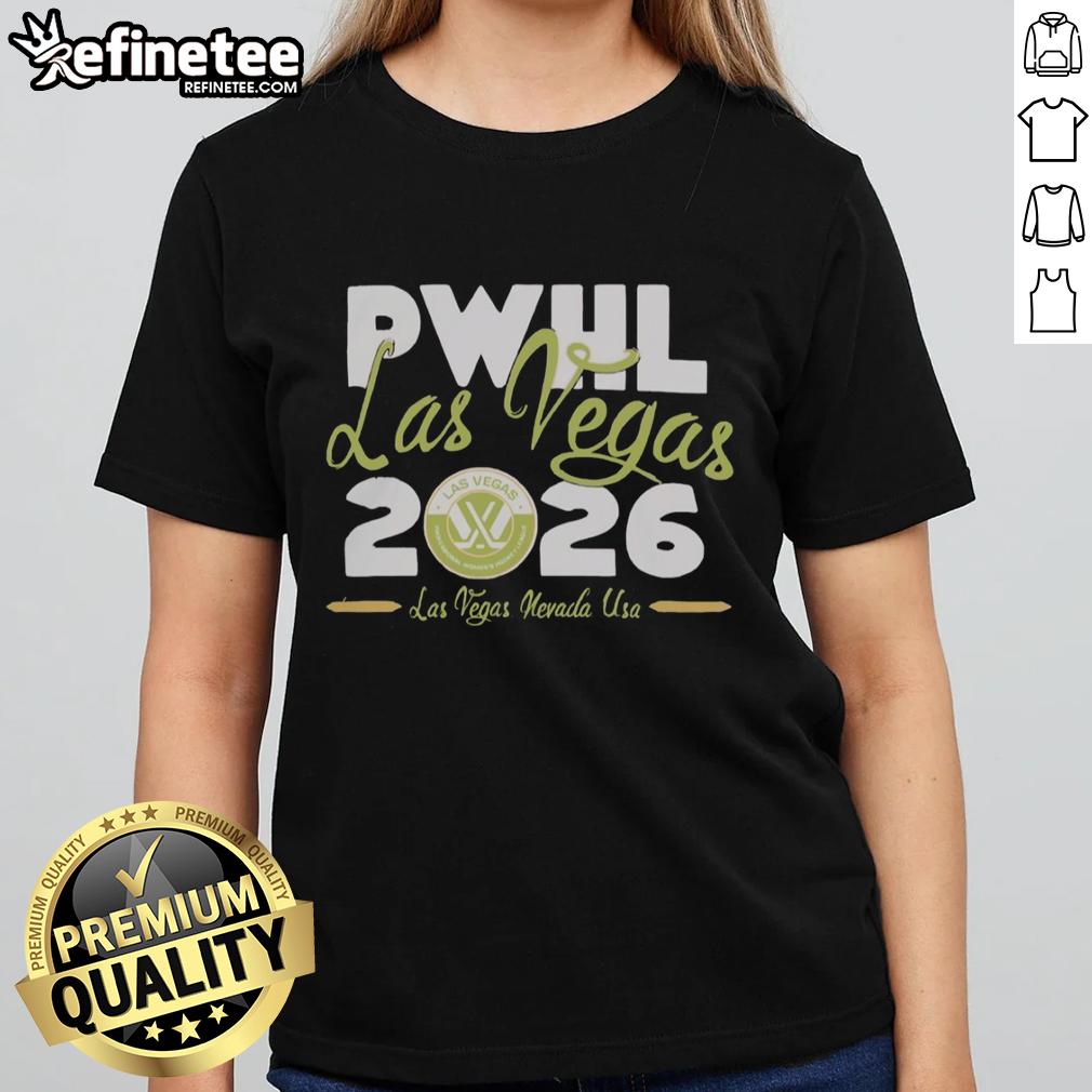 official-pwhl-las-vegas-stadium-essentials-gotcha-ladies-tee Official PWHL Las Vegas Stadium Essentials Gotcha Ladies Tee showcasing stylish design for women's hockey fans.