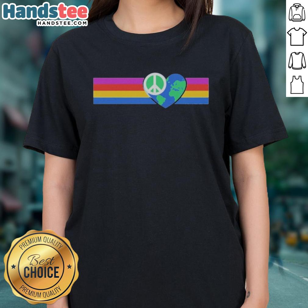 official-rainbow-peace-with-earth-heart-shape-ladies-tee Official Rainbow Peace Earth Heart Shape Ladies Tee featuring vibrant colors and a stylish design for a positive message.