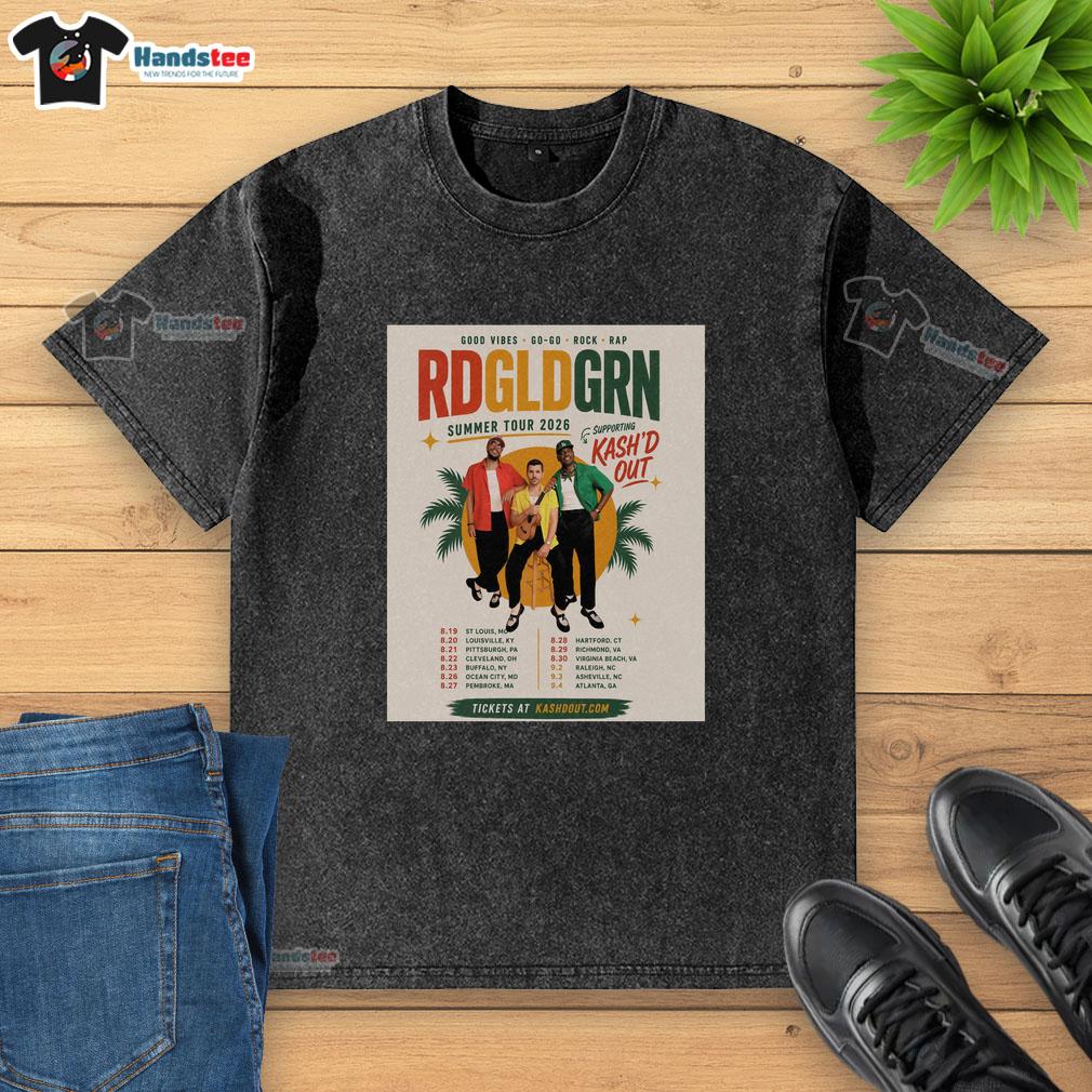 official-rdgldgrn-good-vibes-go-go-rock-rap-band-summer-tour-2026-washed-t-shirt Official Rdgldgrn Good Vibes Go-Go Rock Rap Band Summer Tour 2026 washed t-shirt featuring vibrant design.