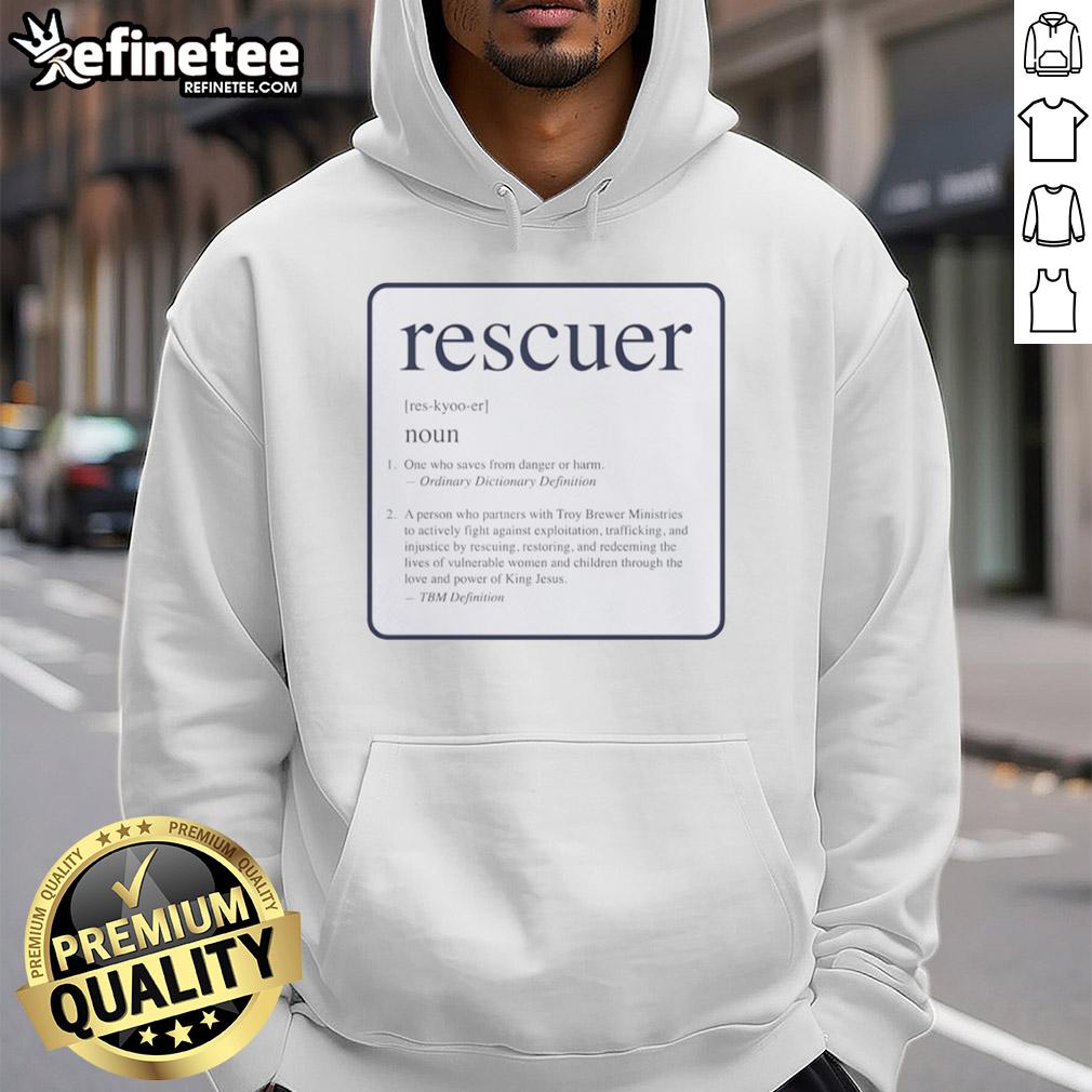 official-rescuer-noun-meaning-definition-hoodie Official Rescuer Noun Meaning Definition T-Shirt - Image 2