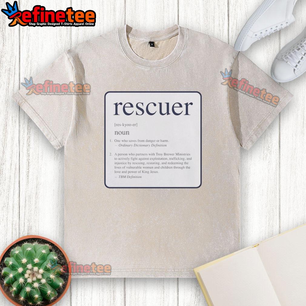 official-rescuer-noun-meaning-definition-washed-t-shirt Official Rescuer Noun Meaning Definition T-Shirt - Image 6