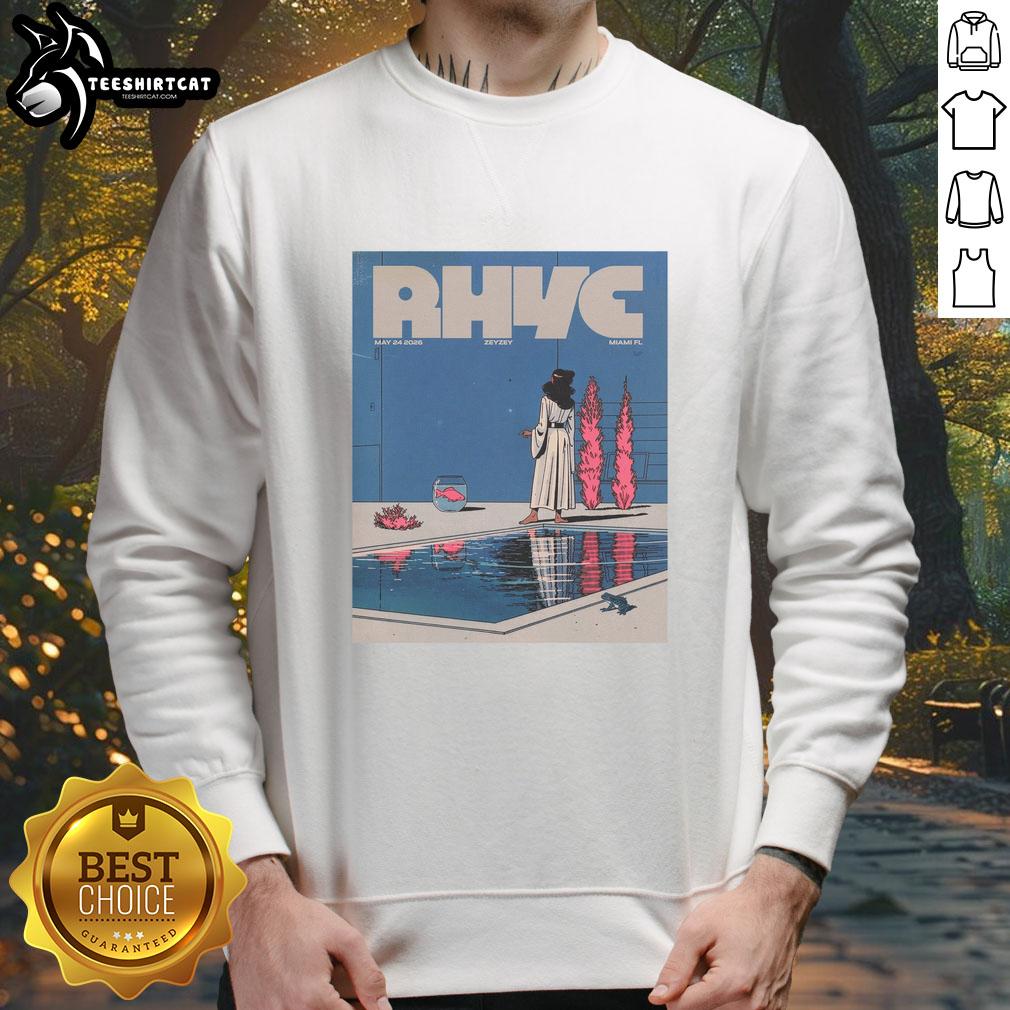 official-rhye-zeyzey-poolside-may-24-2026-miami-fl-sweatshirt Official Rhye Zeyzey Poolside Sweatshirt from May 24, 2026, in Miami, FL, showcasing vibrant summer style.