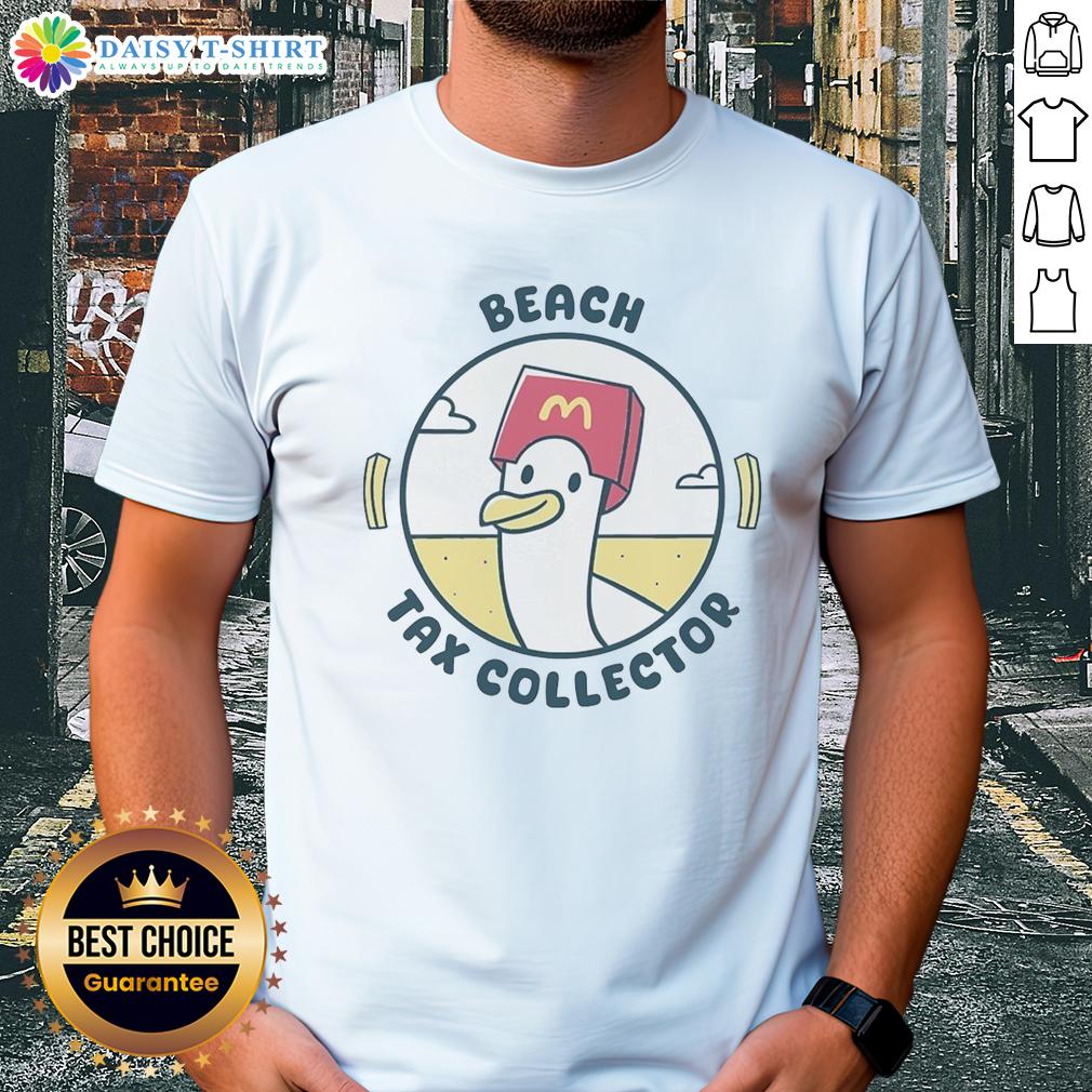 Official Seagull Beach Tax Collector T Shirt Official Seagull Beach Tax Collector T-Shirt featuring a vibrant design and logo, perfect for collectors and beach lovers.