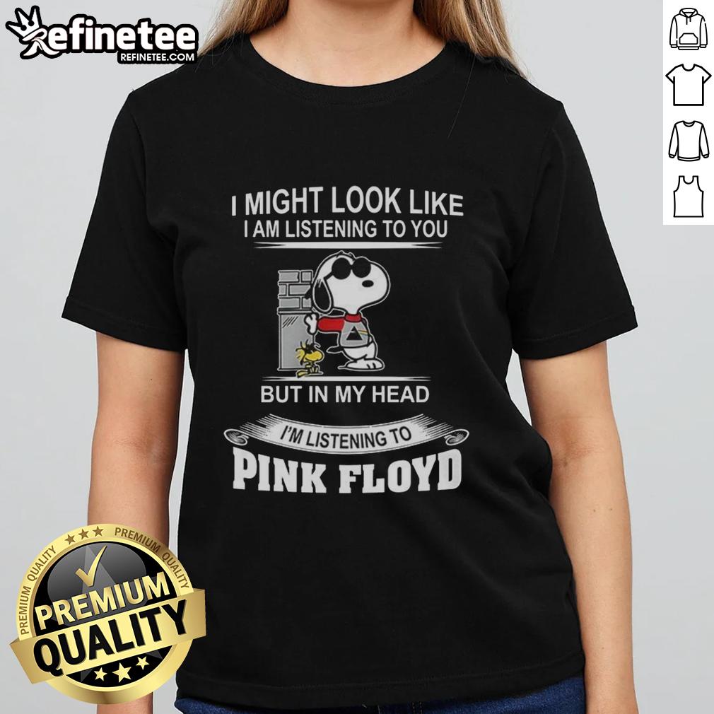 official-snoopy-i-might-look-like-i-am-listening-to-you-but-in-my-head-ladies-tee Alt Text: Official Snoopy I Might Look Like I Am Listening To You But In My Head Ladies Tee featuring iconic Snoopy design.