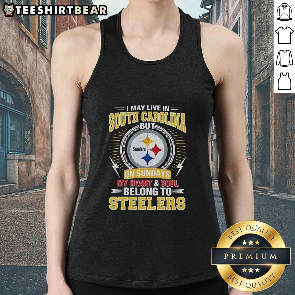 official-south-carolina-nfl-i-may-live-in-georgia-on-sundays-my-heart-and-soul-belong-to-steelers-tank-top Official South Carolina NFL I May Live In Georgia On Sundays My Heart And Soul Belong To Steelers T-Shirt - Image 3
