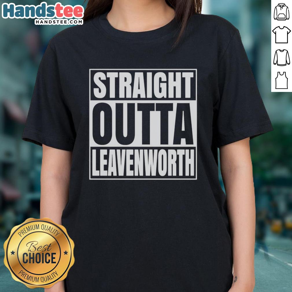 official-straight-outta-leavenworth-united-states-prison-ladies-tee Official Straight Outta Leavenworth United States Prison ladies tee, featuring bold graphic design on a stylish shirt.