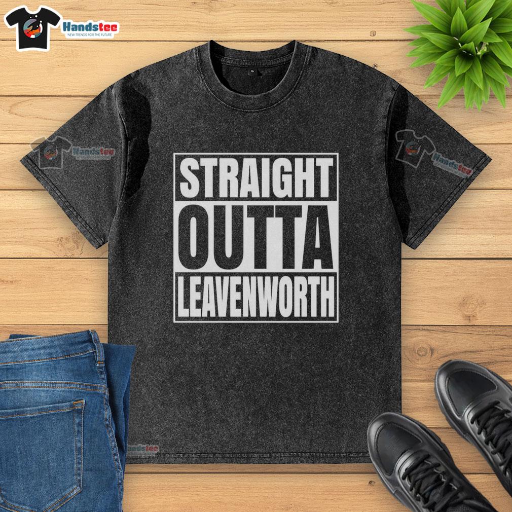 official-straight-outta-leavenworth-united-states-prison-washed-t-shirt Alt Text: Official Straight Outta Leavenworth United States Prison washed t-shirt featuring a vintage design and unique graphics.