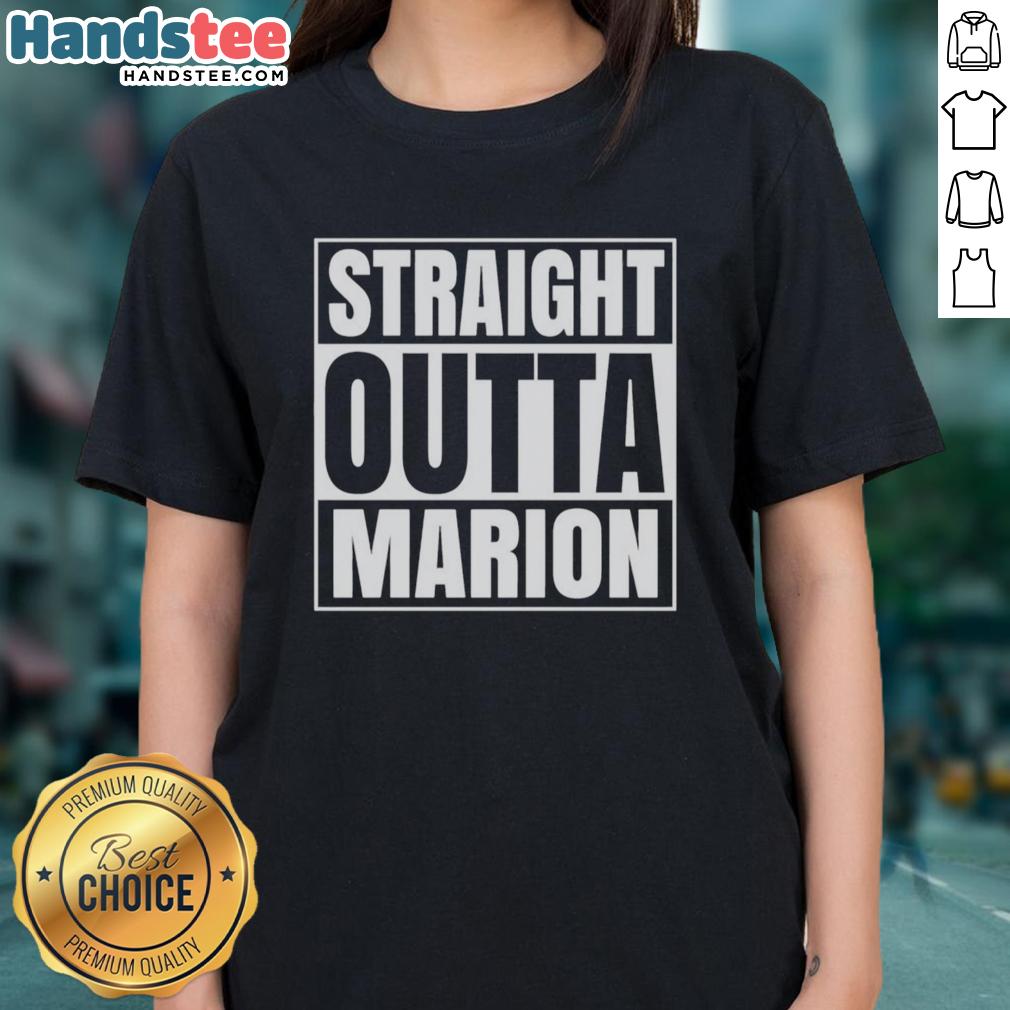 official-straight-outta-marion-united-states-prison-ladies-tee Alt Text: Official Straight Outta Marion United States Prison Ladies Tee featuring bold graphic design on a stylish women's shirt.