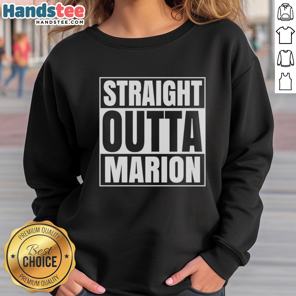 official-straight-outta-marion-united-states-prison-sweatshirt Alt Text: Official Straight Outta Marion United States Prison Sweatshirt featuring bold lettering and a stylish design.