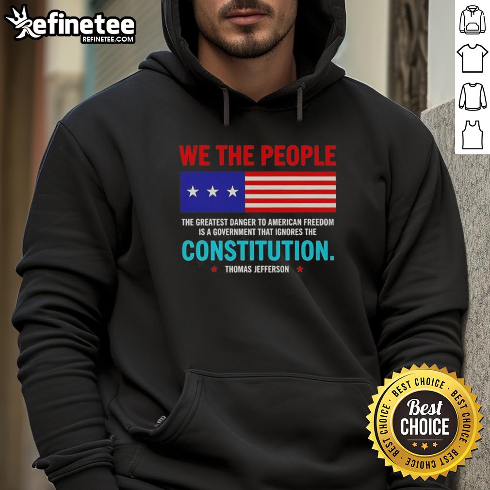 official-the-greatest-danger-to-american-freedom-is-a-government-that-ignores-hoodie Alt Text: Official hoodie featuring the quote 'The Greatest Danger To American Freedom Is A Government That Ignores' for political awareness.