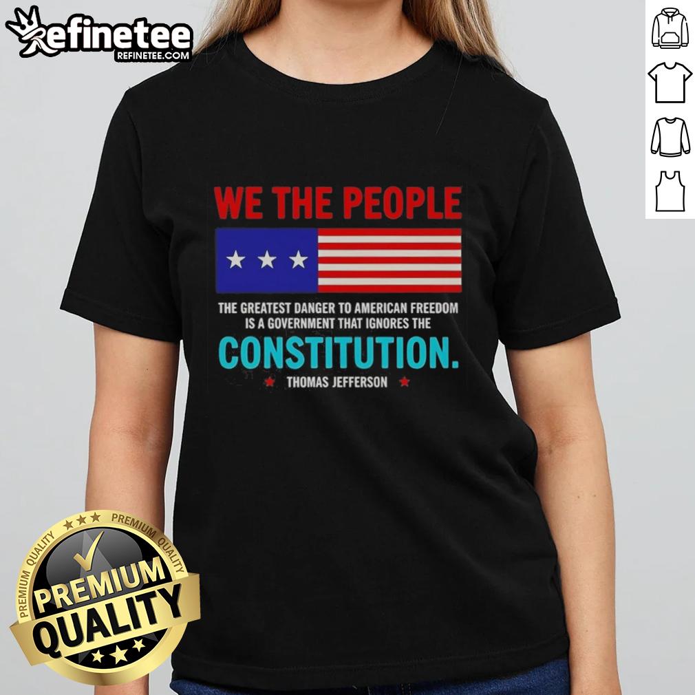 official-the-greatest-danger-to-american-freedom-is-a-government-that-ignores-ladies-tee Official Ladies Tee featuring 'The Greatest Danger to American Freedom is a Government That Ignores' slogan.