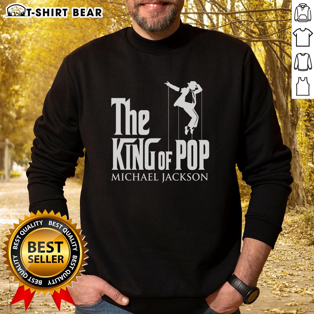 Official The King Of Pop Michael Jackson Sweatshirt Official Michael Jackson sweatshirt featuring The King of Pop design, perfect for fans and collectors of iconic music apparel.