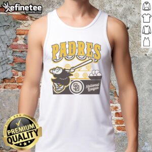 Alt Text: Premium Preschool Mitchell & Ness Cream San Diego Padres Step Back Up Tank Top for kids, perfect for young fans.