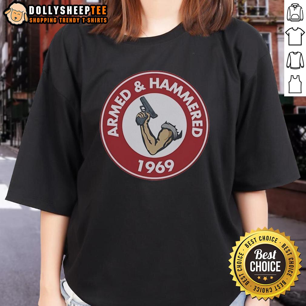 Original Armed And Hammered 1969 Unise Vintage Ladies Tee Original Armed And Hammered 1969 Unise Vintage Ladies Tee featuring retro design and classic fit for stylish casual wear.