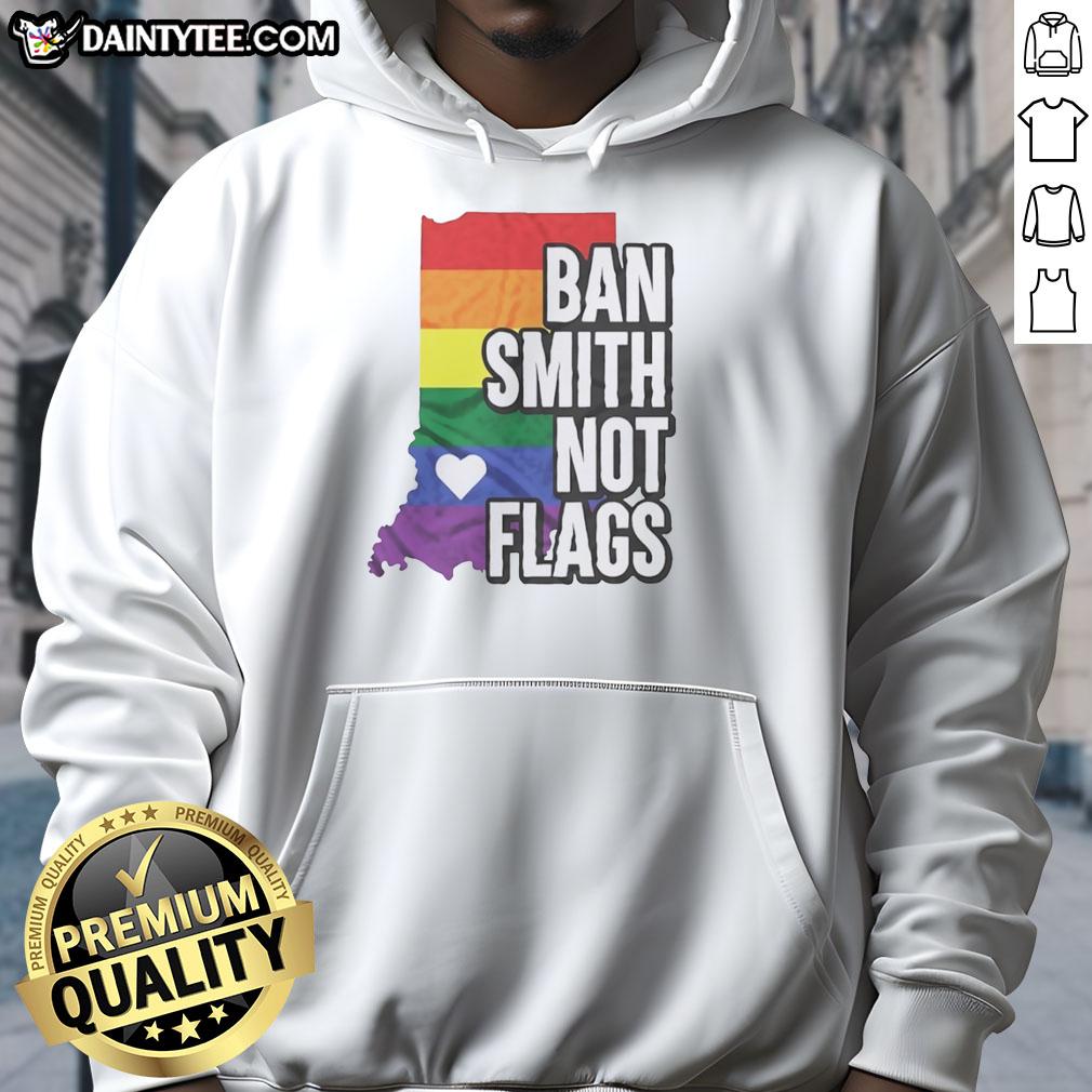 original-ban-smith-not-flags-pride-rainbow-hoodie Alt Text: Original Ban Smith Not Flags Pride Rainbow Hoodie showcasing vibrant rainbow colors and a stylish design for pride celebrations.
