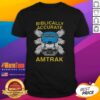 Original Biblically Accurate Train T-Shirt featuring a unique design inspired by biblical themes and train imagery.