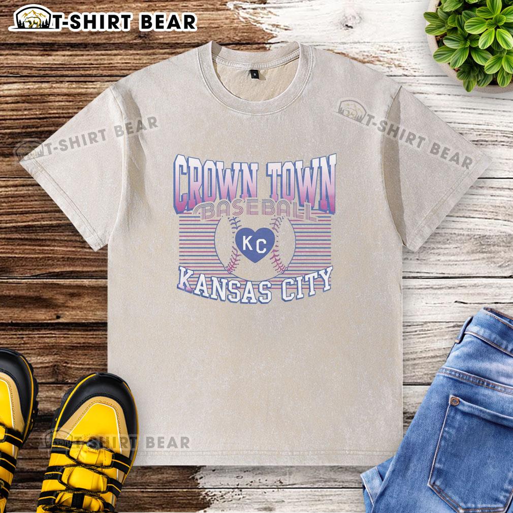 Original Crown Town City Gradient Washed T Shirt Original Crown Town City Gradient Washed T-Shirt in vibrant colors, perfect for casual wear and street style.