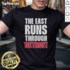 Original Detroit Pistons The East Runs Through T-Shirt featuring bold graphics and team colors for passionate fans.