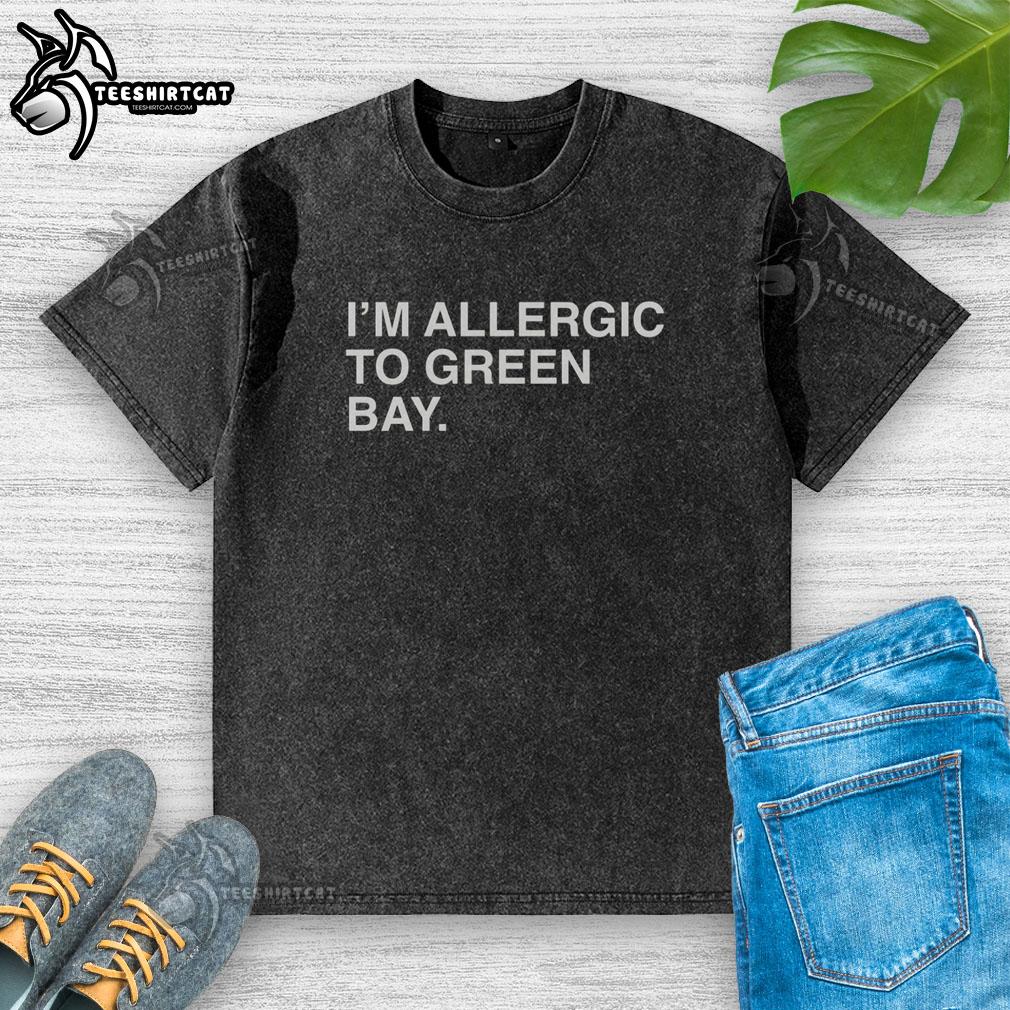 original-im-allergic-to-green-bay-packers-funny-washed-t-shirt Funny 'I'm Allergic to Green Bay Packers' washed t-shirt, perfect for football fans with a sense of humor.