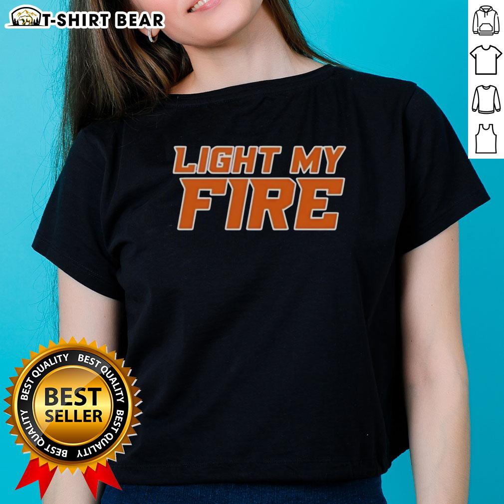 Original Light My Fire Ladies Tee Original Light My Fire Ladies Tee featuring a vibrant design, perfect for stylish casual wear.