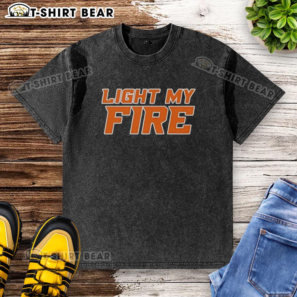 Original Light My Fire Washed T Shirt Original Light My Fire Washed T-Shirt featuring a vintage design in soft fabric, perfect for casual wear.