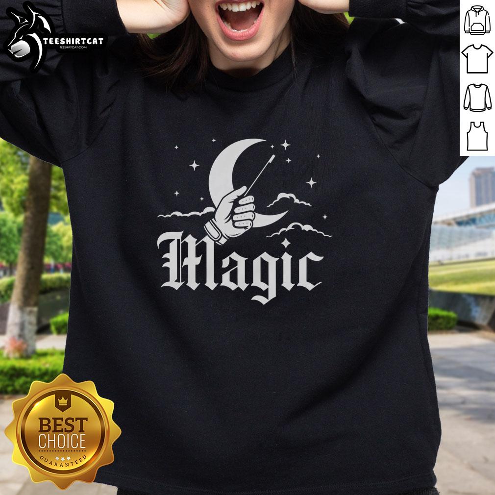 original-magic-hand-holding-a-magic-wand-in-front-of-a-crescent-moon-vintage-sweatshirt Vintage sweatshirt featuring a magic hand holding a wand in front of a crescent moon, perfect for magic enthusiasts.