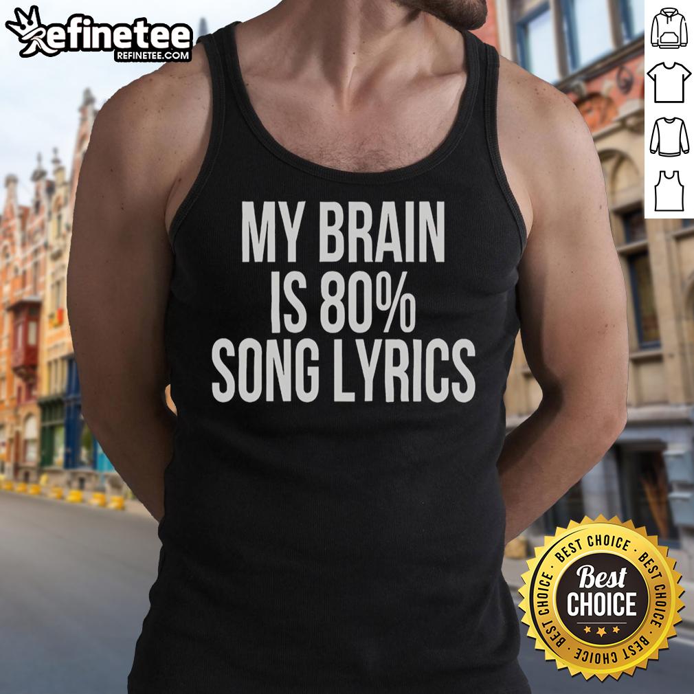 original-my-brain-is-80-percent-song-lyrics-funny-tank-top Funny tank top featuring 'My Brain Is 80 Percent Song Lyrics' design, perfect for music lovers and casual wear.