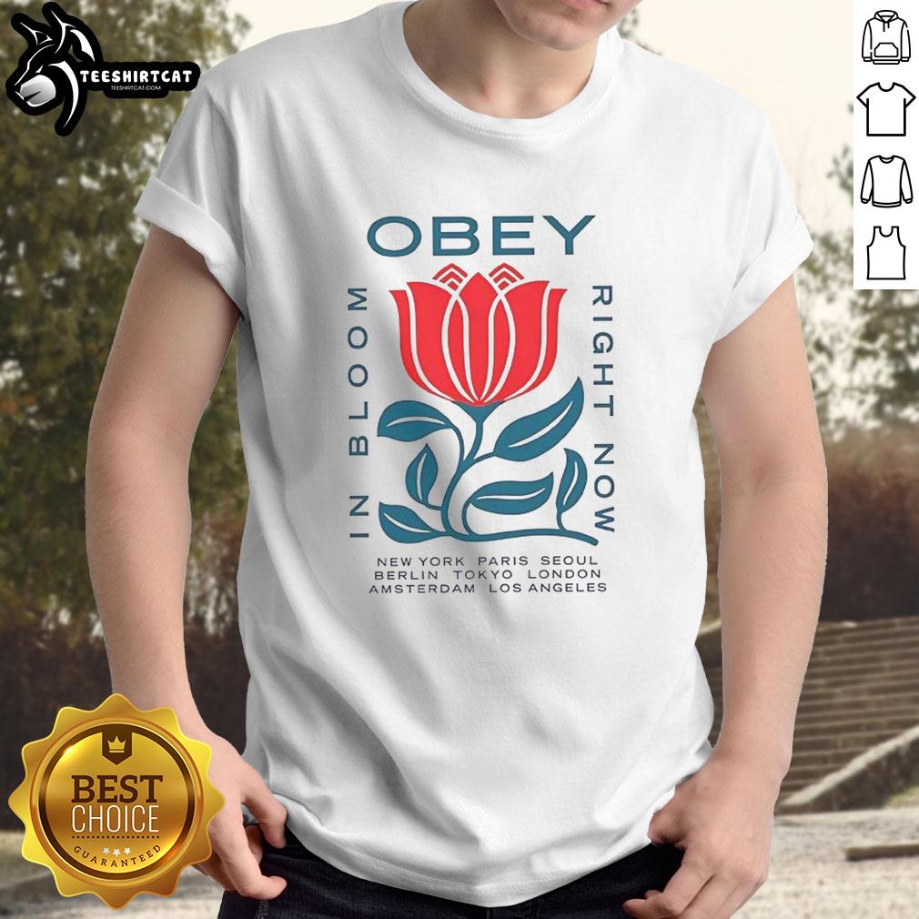 original-obey-in-bloom-right-now-new-york-paris-seoul-berlin-tokyo-london-amsterdam-los-angeles-t-shirt-1 Original Obey In Bloom T-Shirt featuring cities: New York, Paris, Seoul, Berlin, Tokyo, London, Amsterdam, Los Angeles