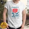 Original Obey In Bloom T-Shirt featuring cities: New York, Paris, Seoul, Berlin, Tokyo, London, Amsterdam, Los Angeles