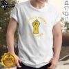 Original Peoples Front Of Judea raised fist t-shirt featuring bold design and vibrant colors, perfect for activism and supporters.