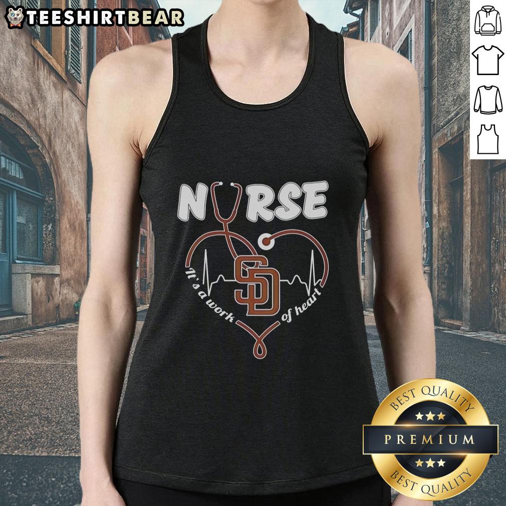 original-san-diego-padres-nurse-its-a-work-of-heart-tank-top Original San Diego Padres Nurse 'It's A Work Of Heart' tank top featuring a stylish design for passionate fans.