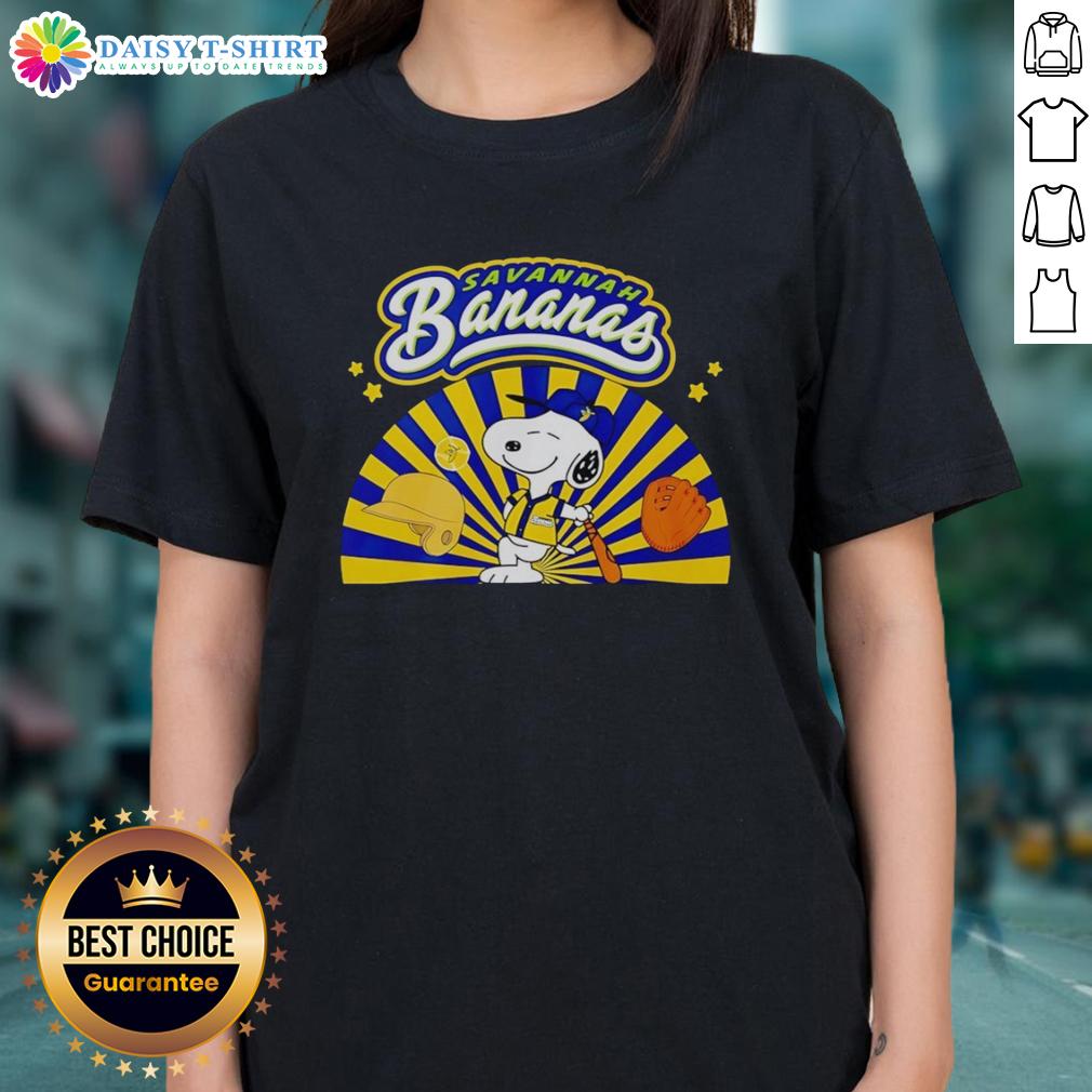 Original Snoopy Savannah Bananas Baseball Dog Batting Stance Ladies Tee Original Snoopy Savannah Bananas baseball dog in batting stance on ladies tee, perfect for fans and casual wear.