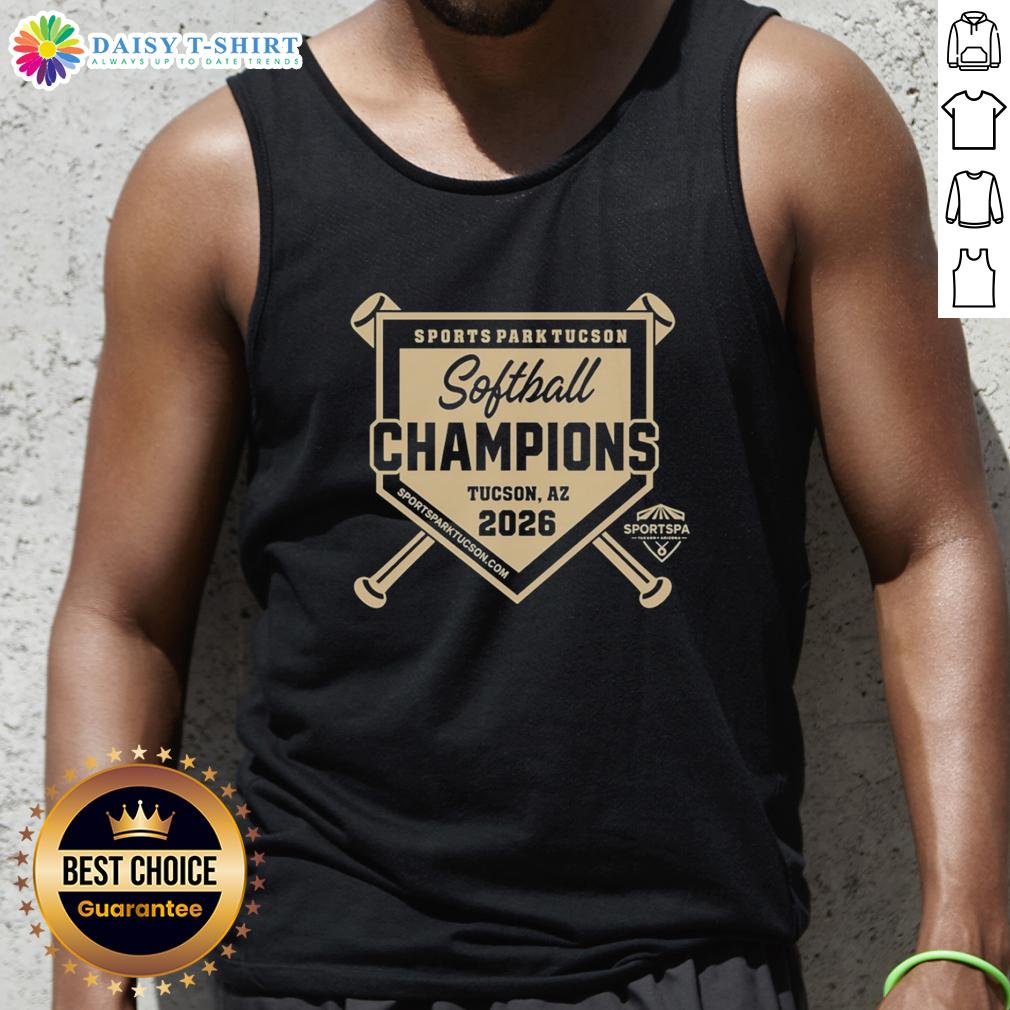 Original Sports Park Tucson Softball Champions Logo 2026 Tank Top Original Sports Park Tucson Softball Champions Logo 2026 on a stylish tank top, perfect for athletes and fans.