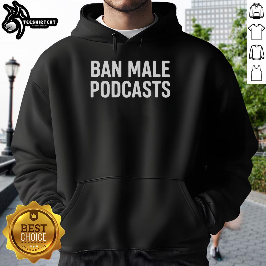 original-stephanie-yeboah-ban-male-podcasts-hoodie Original Stephanie Yeboah Ban Male Podcasts Hoodie in black, showcasing a trendy design for podcast enthusiasts.