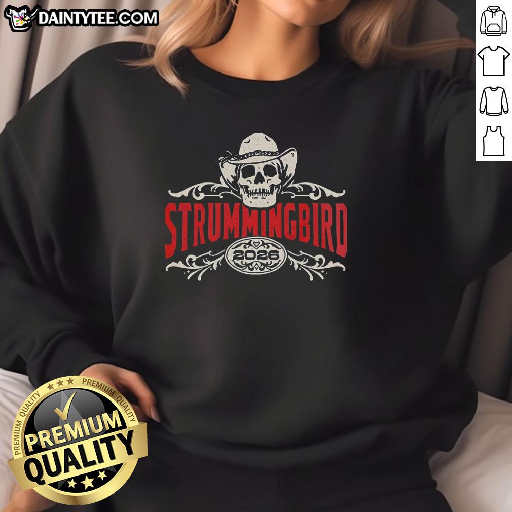 original-strummingbird-2026-festival-exclusive-in-australia-on-10-17-and-18-october-2026-lineup-sweatshirt Alt Text: Original Strummingbird 2026 Festival exclusive sweatshirt featuring lineup details for October 17-18 in Australia.
