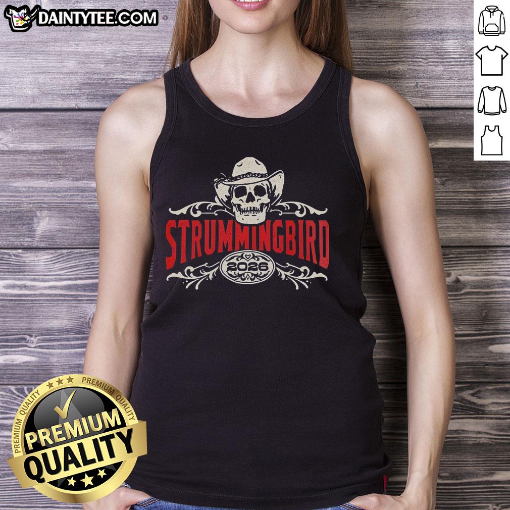 original-strummingbird-2026-festival-exclusive-in-australia-on-10-17-and-18-october-2026-lineup-tank-top Alt Text: Original Strummingbird 2026 Festival exclusive tank top featuring lineup details for October 17-18 in Australia.